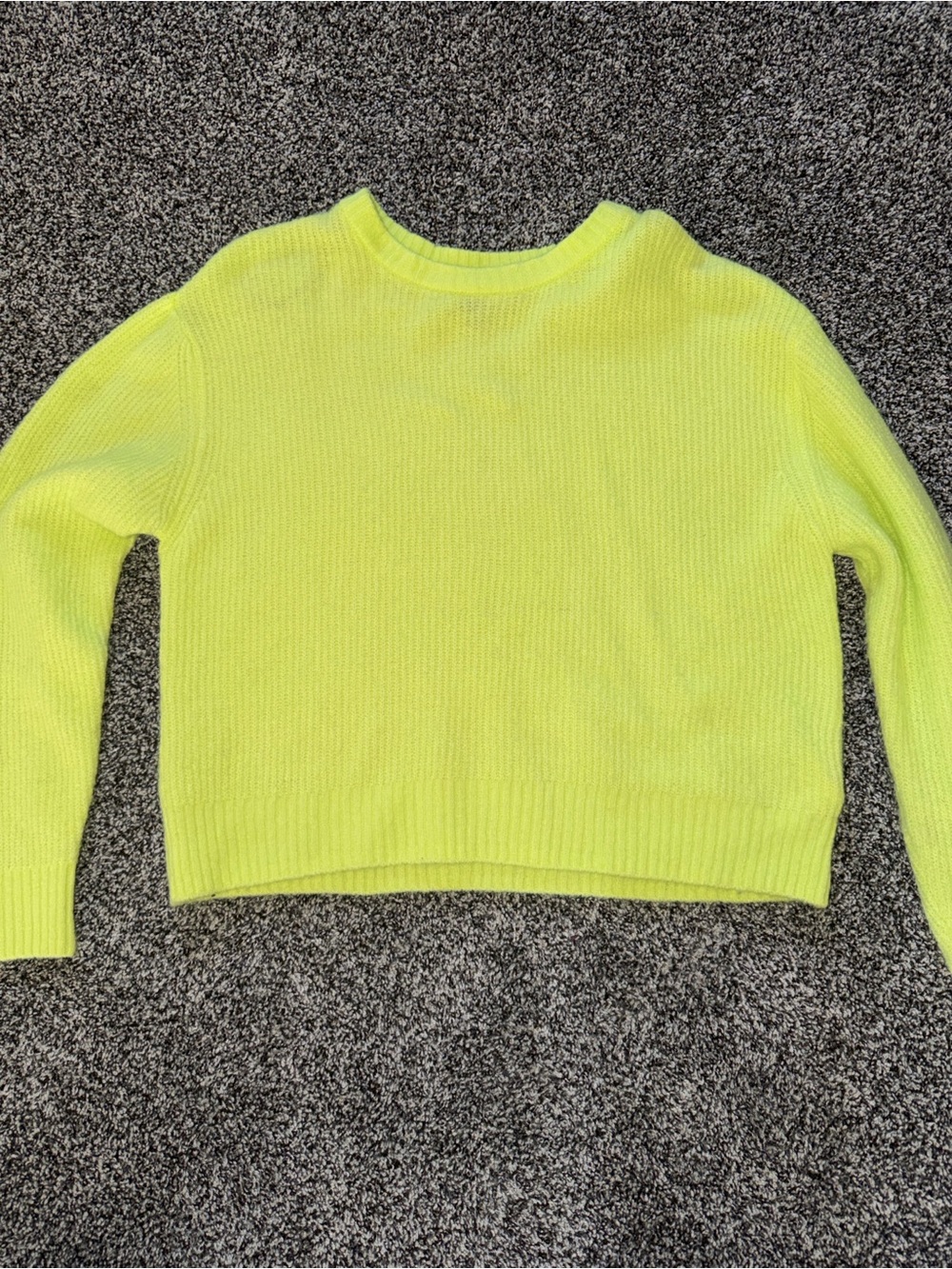 H&M Neon Yellow Crewneck Sweater